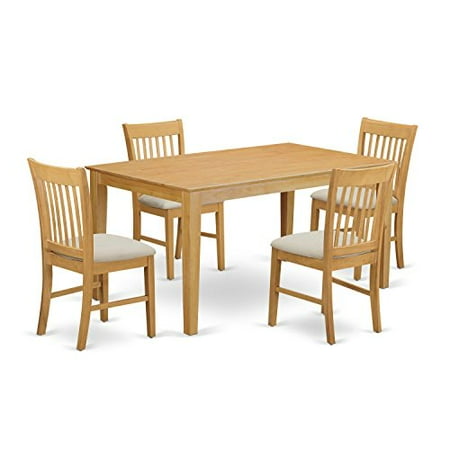 CANO5OAKC 5 PC Table set Dining table and 4 dining room chairs Walmart.com CANO5OAKC 5 PC Table set Dining table and 4 dining room chairs Walmart.com